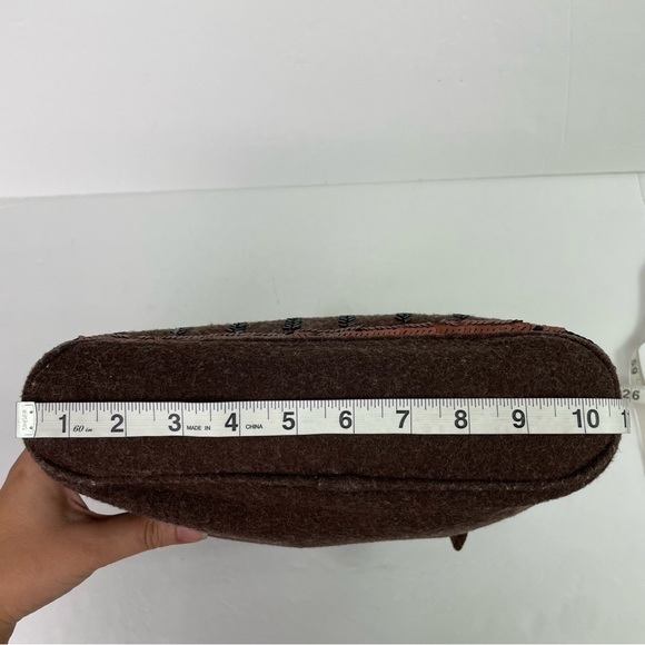 Brown‎ Sequins Felt Mini Tote - Picture 13 of 16